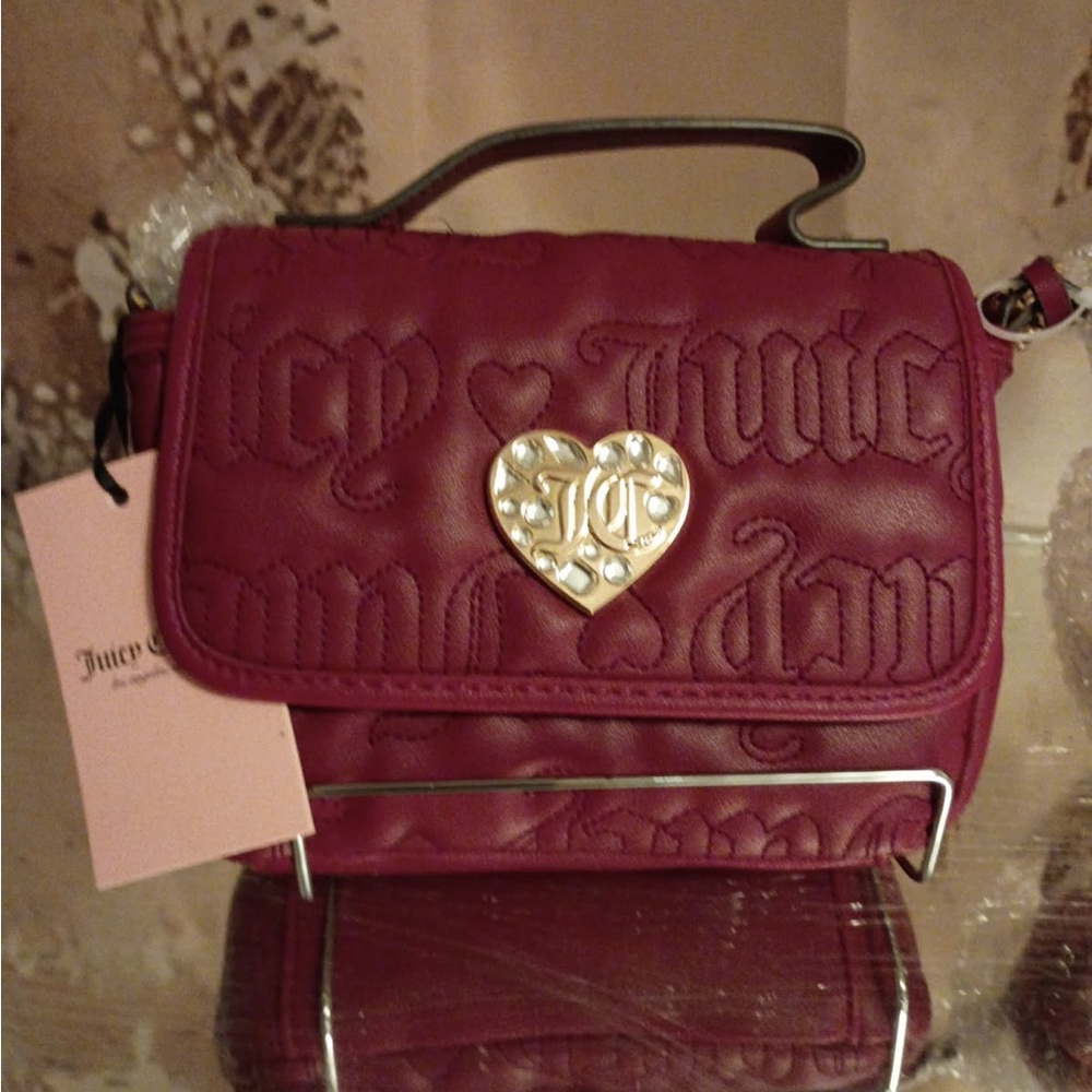 Juicy Couture Fuchsia Embossed Mini Bag